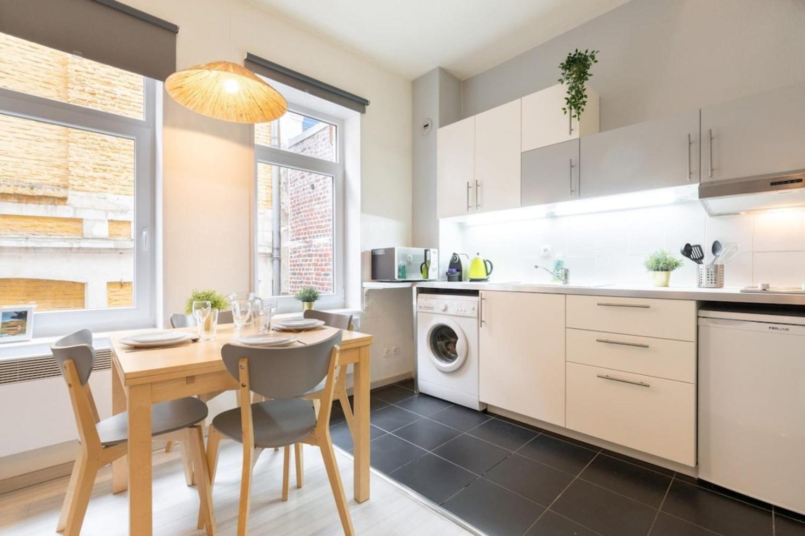 Vieux Lille Bright Duplex ! 3Pers Apartment Bagian luar foto