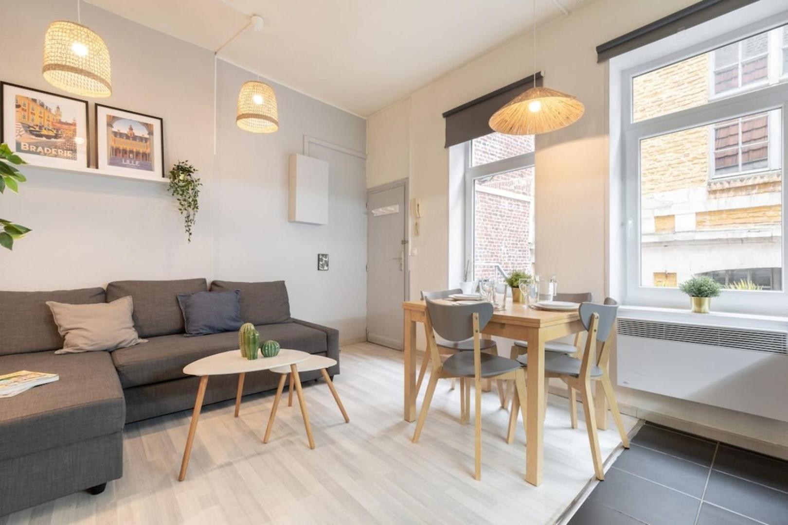 Vieux Lille Bright Duplex ! 3Pers Apartment Bagian luar foto